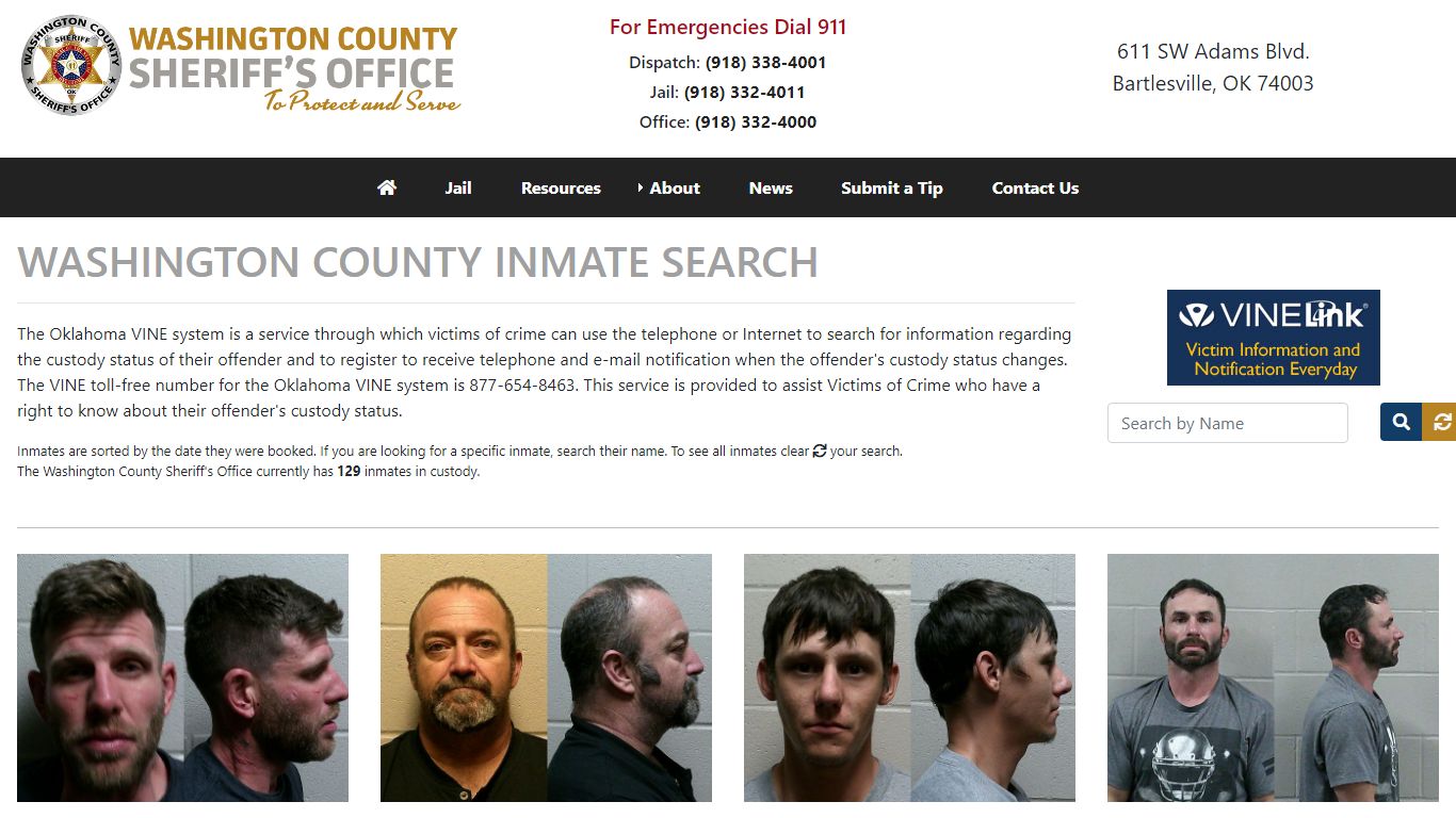 Inmate Search - Washington County Sheriff's Office